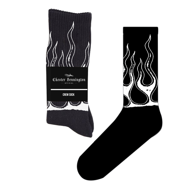 CB Flames Black Socks