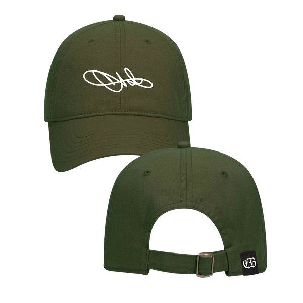 CB Signature Dark Green Embroidered Dad Hat